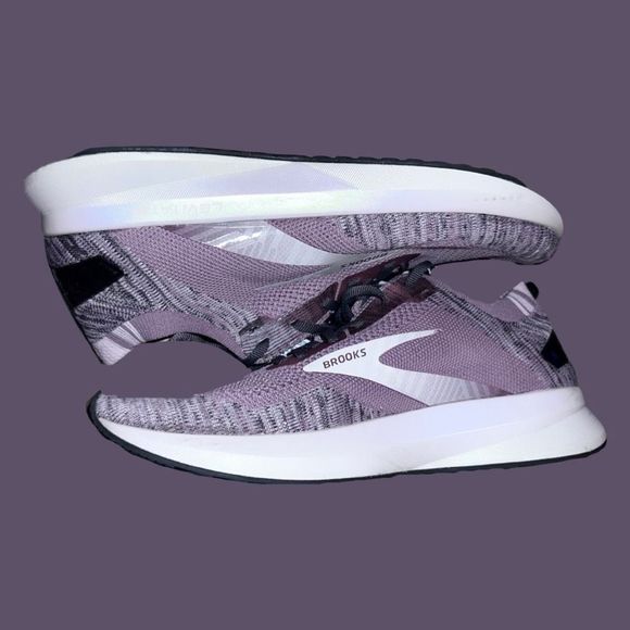 Brooks Women's Levitate 4 Blackened Pearl/Metallic/Primrose Running Shoe Size 10 - Picture 4 of 8